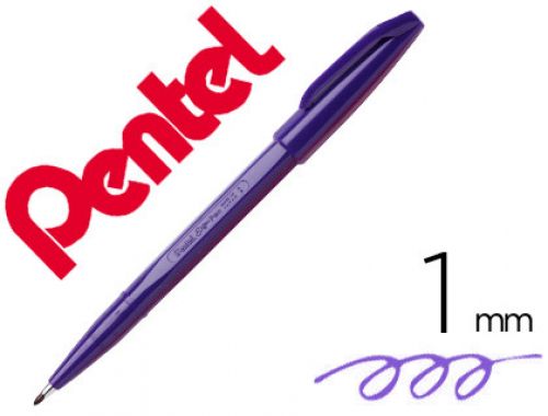 Caneta pentel com ponta de fibra sign pen na cor violeta , Pentel , 152524 , 4902506975584